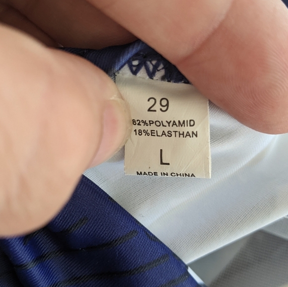 Unbranded Blue & White Ruffle Swim Dress - Picture 7 of 7